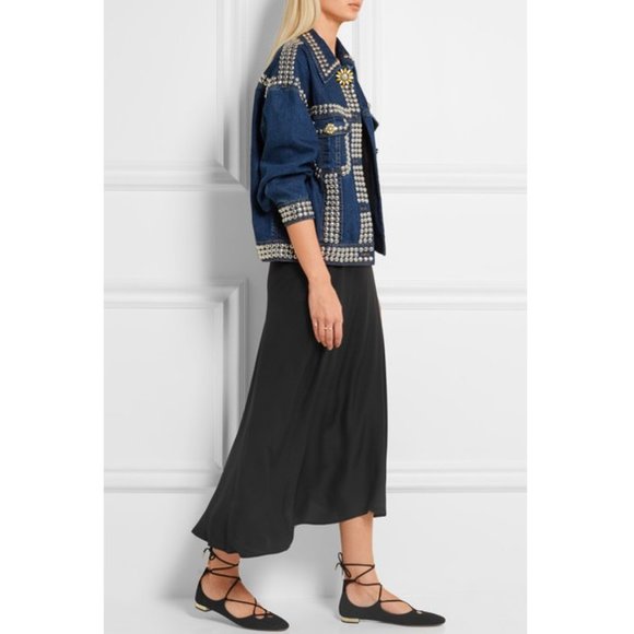 Aquazzura Suede Dancer Ballet Flats in Black - Picture 6 of 6